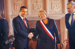 Michelle Bachelet y Ollanta Humala